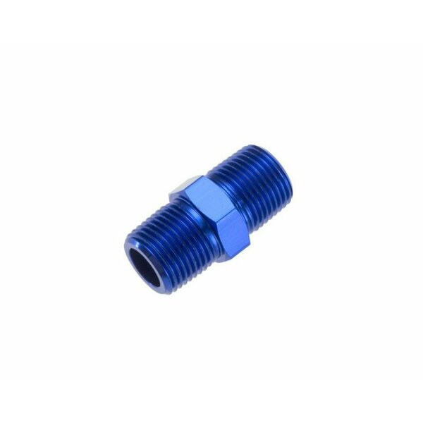 Redhorse ADAPTER FITTING 38 NPT Male Straight Without ORing Aluminum Blue Single 911-06-1